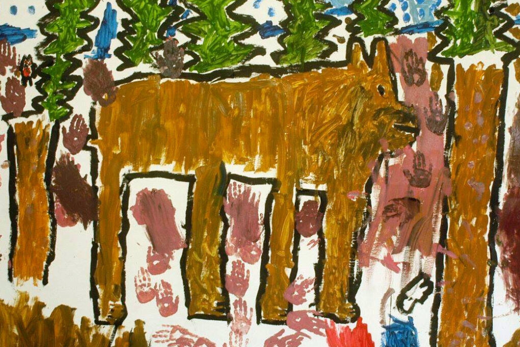 Monumentální dětská malba